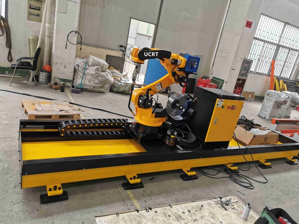 Walking ground rail welding robot 1024x768 - Robot de soldadura de riel de tierra móvil